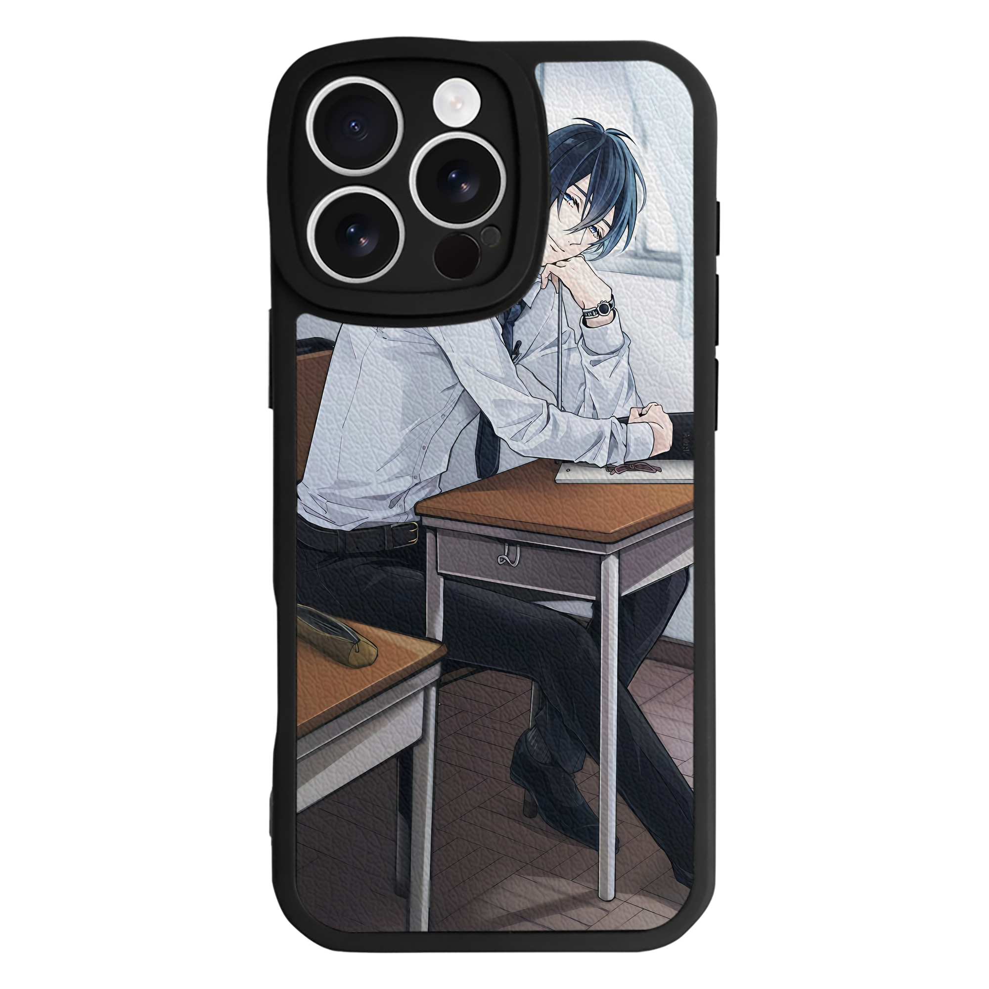 （画像用） 刀剣乱舞 Touken Ranbu 【iPhone 16シリーズ対応】シリコンスマホケース（レザー調） 材質：シリコン